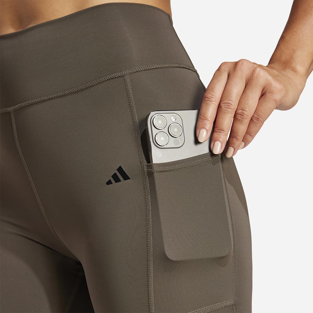Quần Bó Thể Thao Nữ Adidas Optime Full-Length - Nâu - Supersports Vietnam