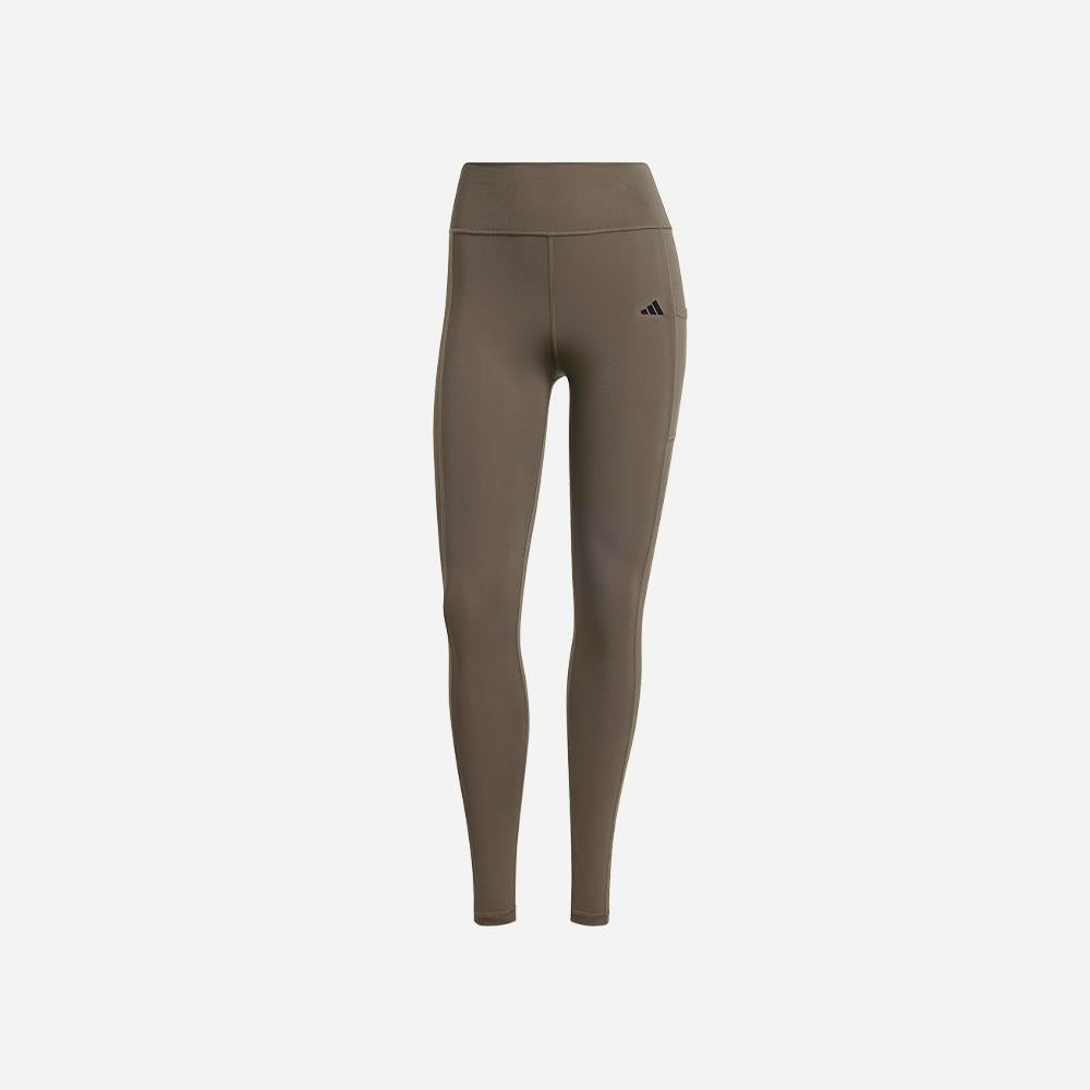 Quần Bó Thể Thao Nữ Adidas Optime Full-Length - Nâu - Supersports Vietnam