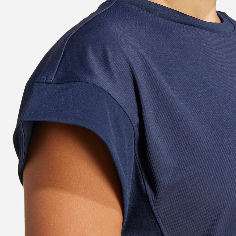 Áo Thun Nữ Adidas Studio - Xanh Navy - Supersports Vietnam