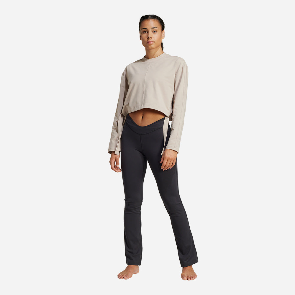 Áo Nỉ Nữ Adidas Yoga Cover-Up - Be - Supersports Vietnam