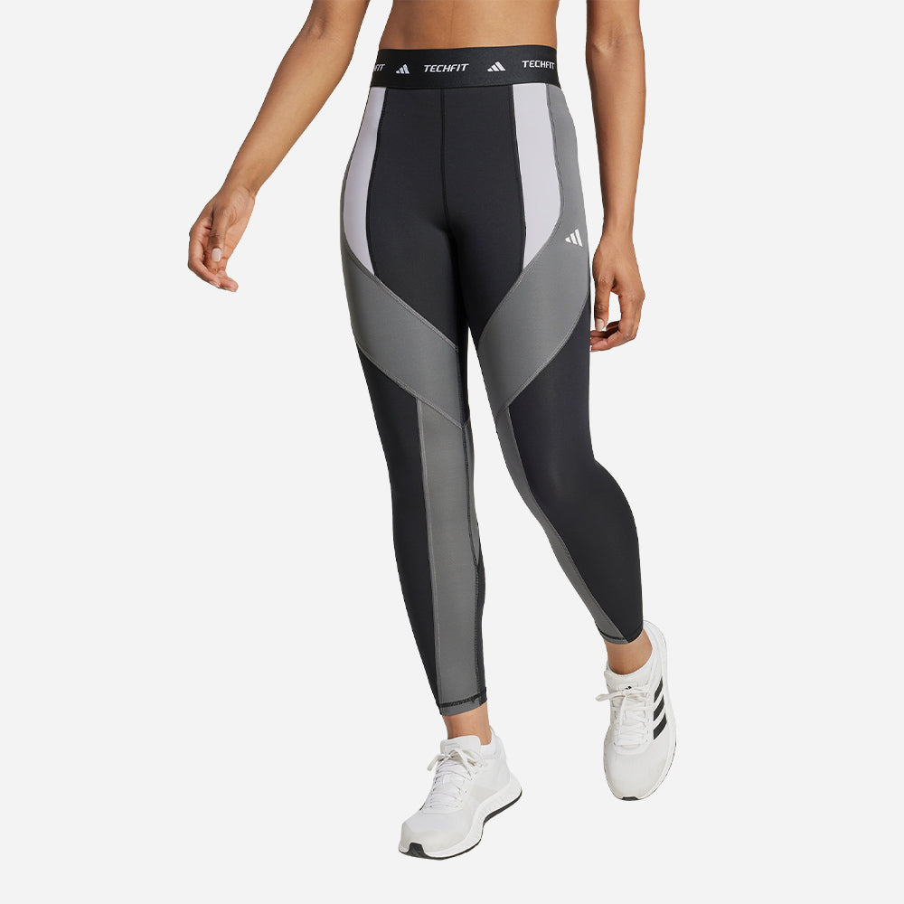 Quần Bó Thể Thao Nữ Adidas Techfit - Đen - Supersports Vietnam