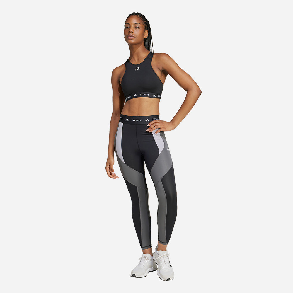 Quần Bó Thể Thao Nữ Adidas Techfit - Đen - Supersports Vietnam