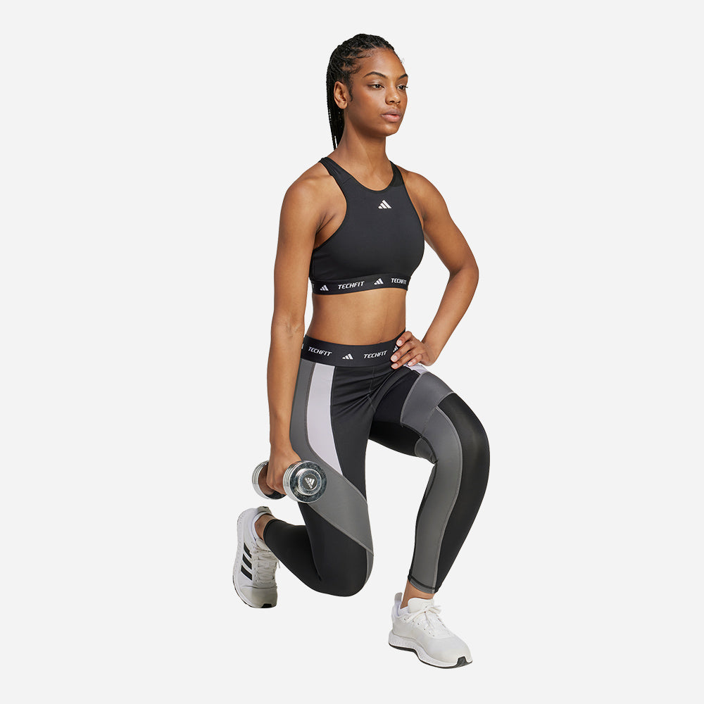 Quần Bó Thể Thao Nữ Adidas Techfit - Đen - Supersports Vietnam