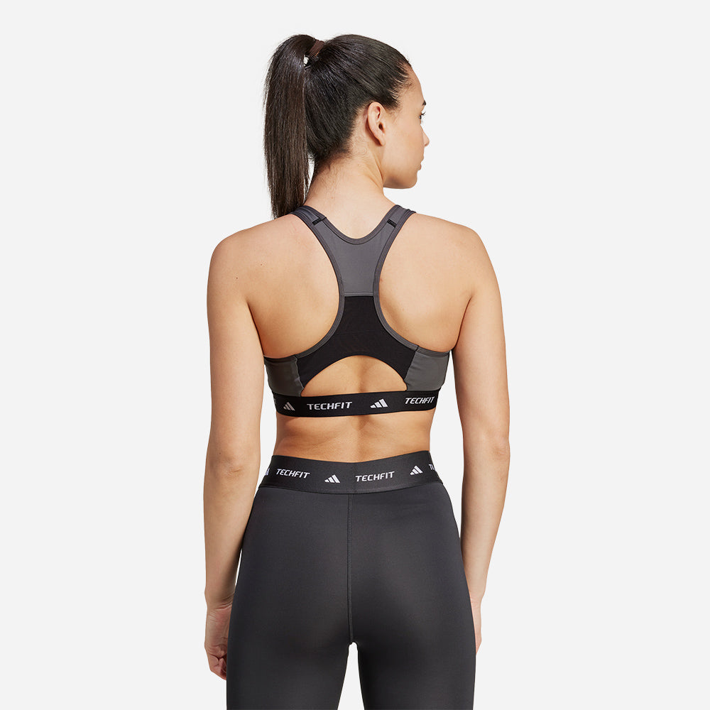Áo Bra Thể Thao Nữ Adidas Techfit - Đen - Supersports Vietnam