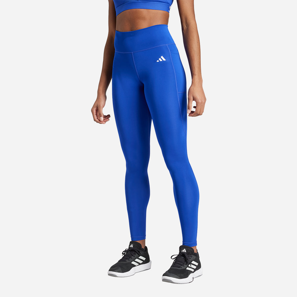 Quần Bó Thể Thao Nữ Adidas Optime Essentials - Xanh Dương - Supersports Vietnam