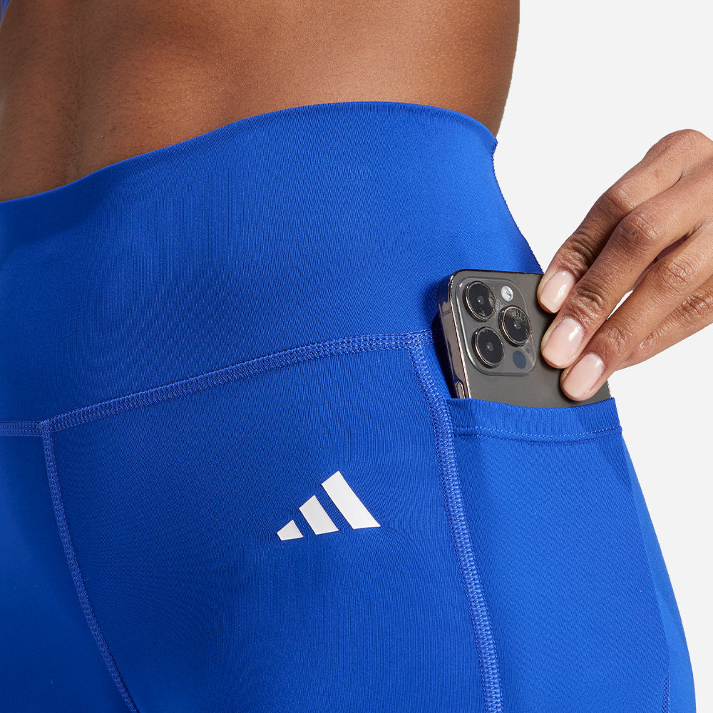 Quần Bó Thể Thao Nữ Adidas Optime Essentials - Xanh Dương - Supersports Vietnam