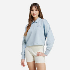 Áo Nỉ Nữ Adidas All Szn French Terry - Xanh Dương - Supersports Vietnam
