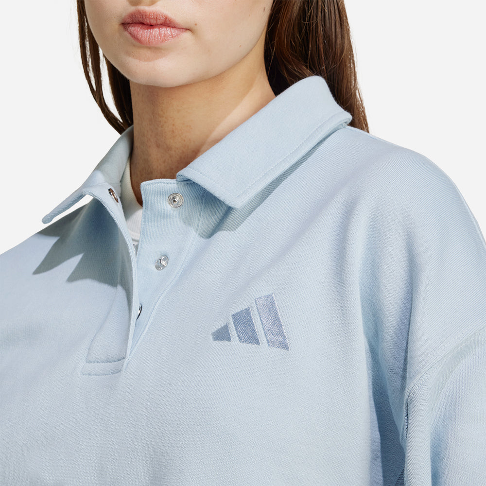 Áo Nỉ Nữ Adidas All Szn French Terry - Xanh Dương - Supersports Vietnam