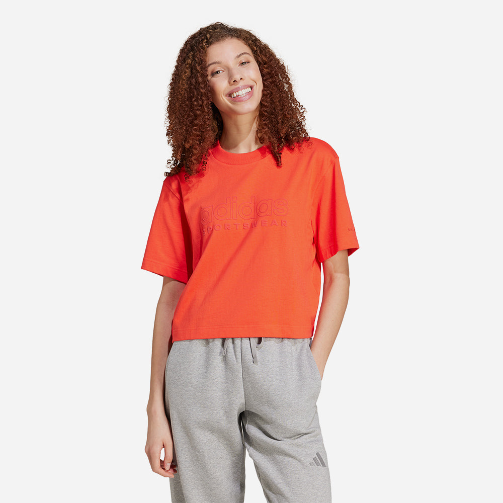 Áo Thun Nữ Adidas All Season Graphic - Cam - Supersports Vietnam
