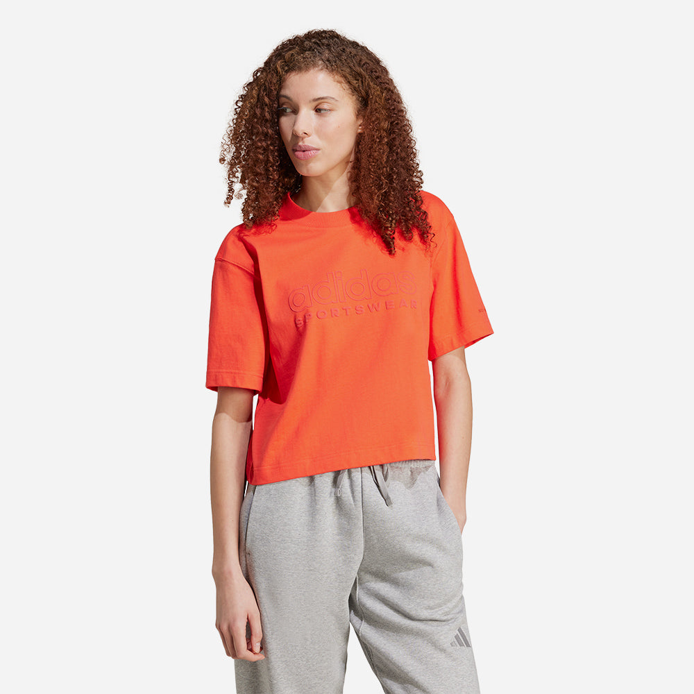 Áo Thun Nữ Adidas All Season Graphic - Cam - Supersports Vietnam