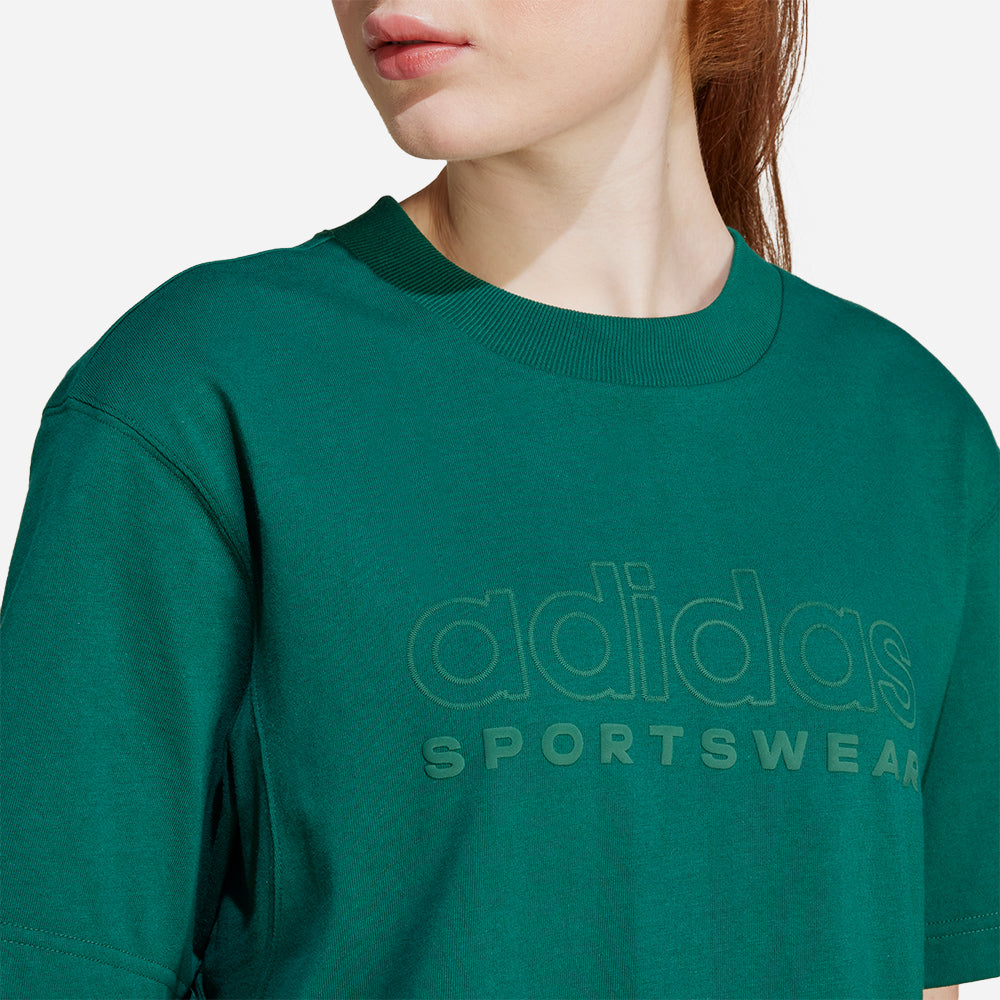 Áo Thun Nữ Adidas All Season Graphic - Xanh Lá - Supersports Vietnam