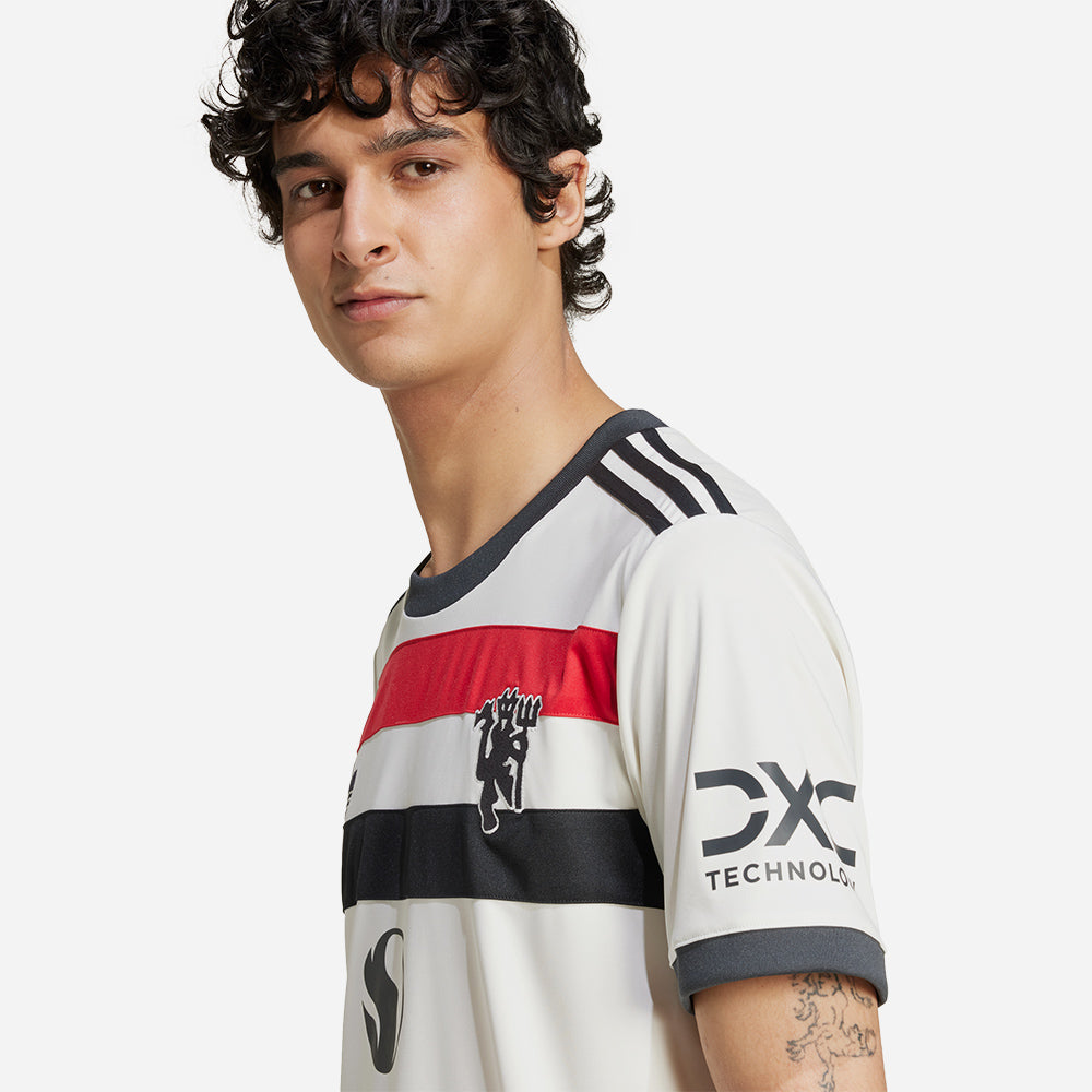 Áo Đá Bóng Nam Adidas Manchester United Sân Thứ Ba 24/25 - Trắng - Supersports Vietnam