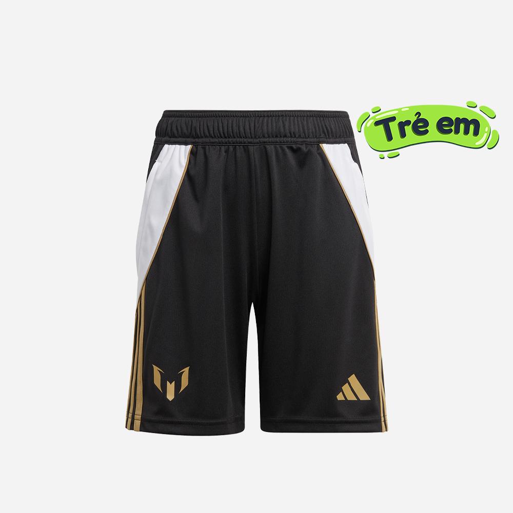 Quần Ngắn Thể Thao Bé Trai Adidas Messi - Đen - Supersports Vietnam