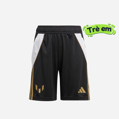 Quần Ngắn Thể Thao Bé Trai Adidas Messi - Đen - Supersports Vietnam