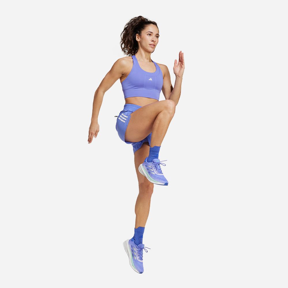 Quần Ngắn Nữ Adidas Own The Run - Xanh Dương - Supersports Vietnam