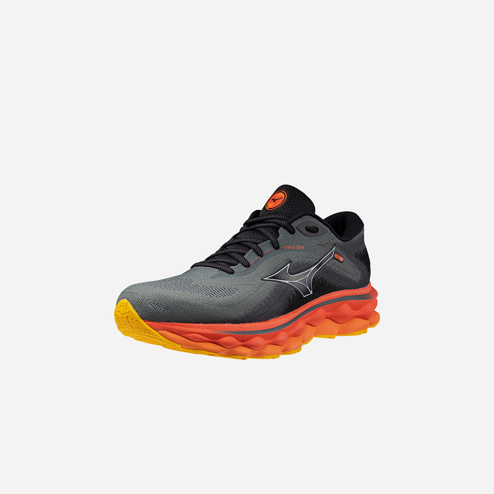 Giày Chạy Bộ Nam Mizuno Wave Sky 7 2E - Đen - Supersports Vietnam