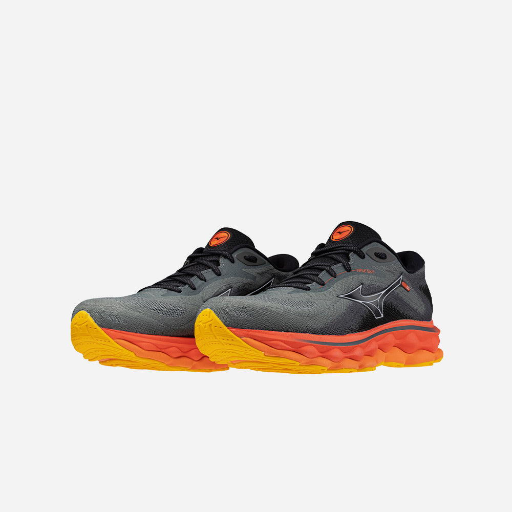 Giày Chạy Bộ Nam Mizuno Wave Sky 7 2E - Đen - Supersports Vietnam