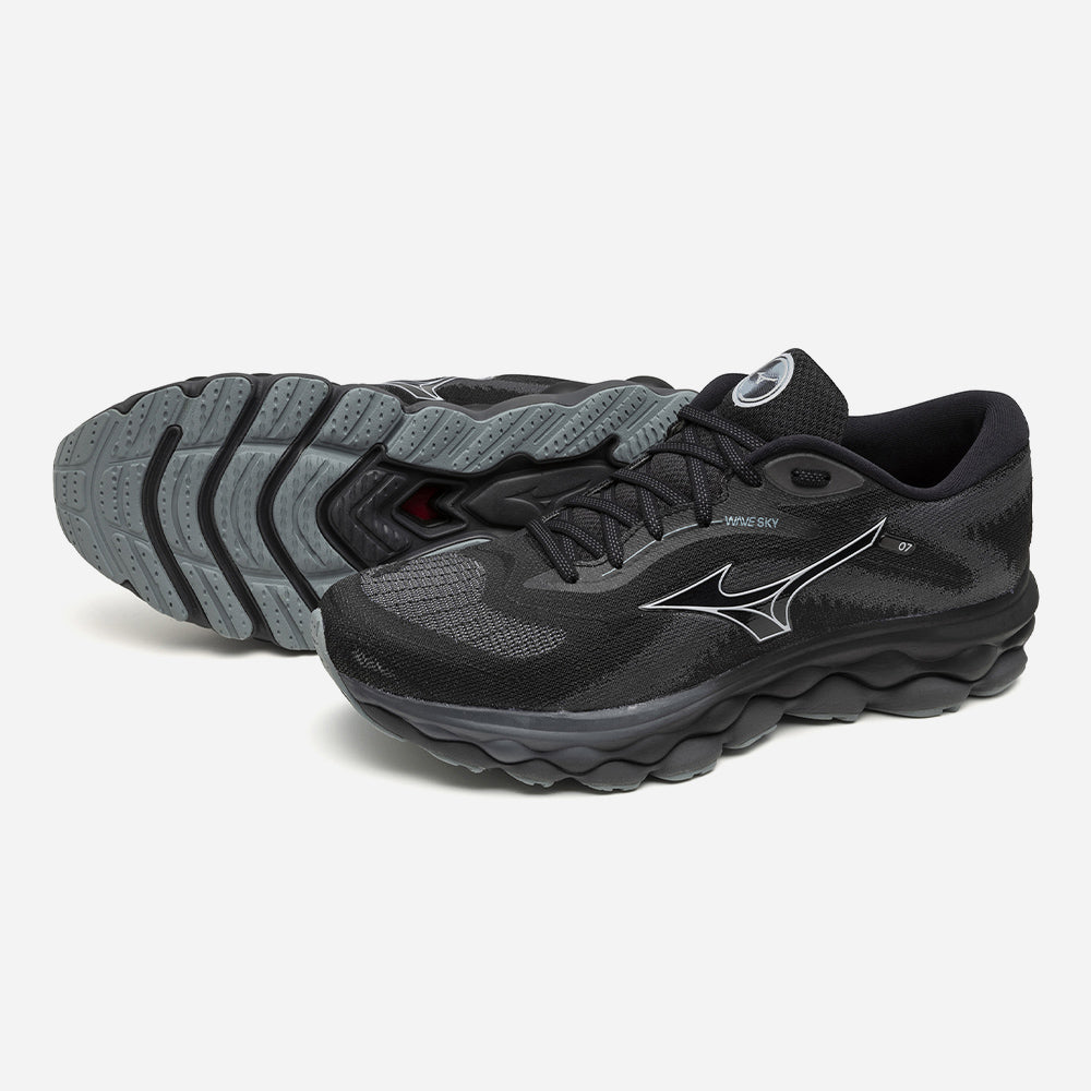 Giày Chạy Bộ Nam Mizuno Wave Sky 7 2E - Đen - Supersports Vietnam