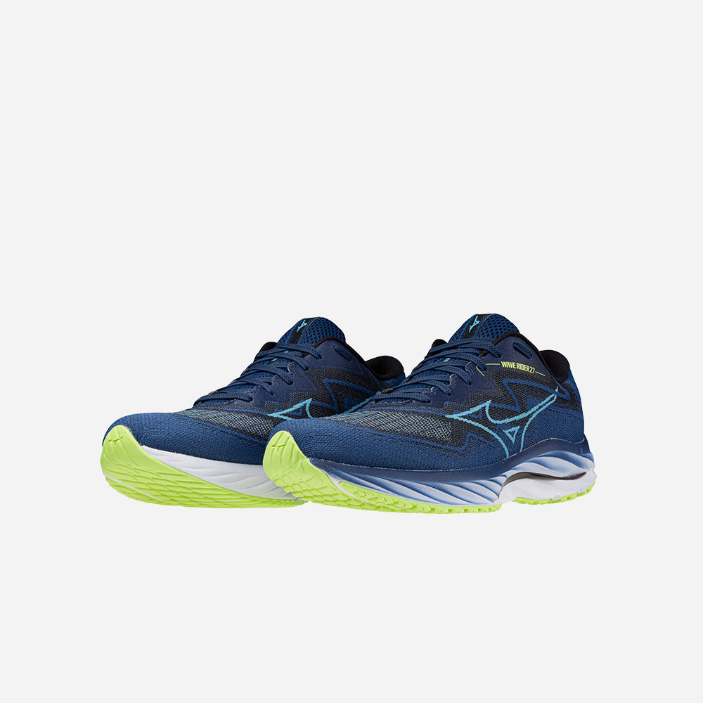 Giày Chạy Bộ Nam Mizuno Wave Rider 27 Ssw 2E - Xanh Navy - Supersports Vietnam