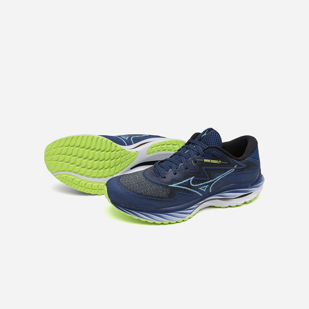 Giày Chạy Bộ Nam Mizuno Wave Rider 27 Ssw 2E - Xanh Navy - Supersports Vietnam