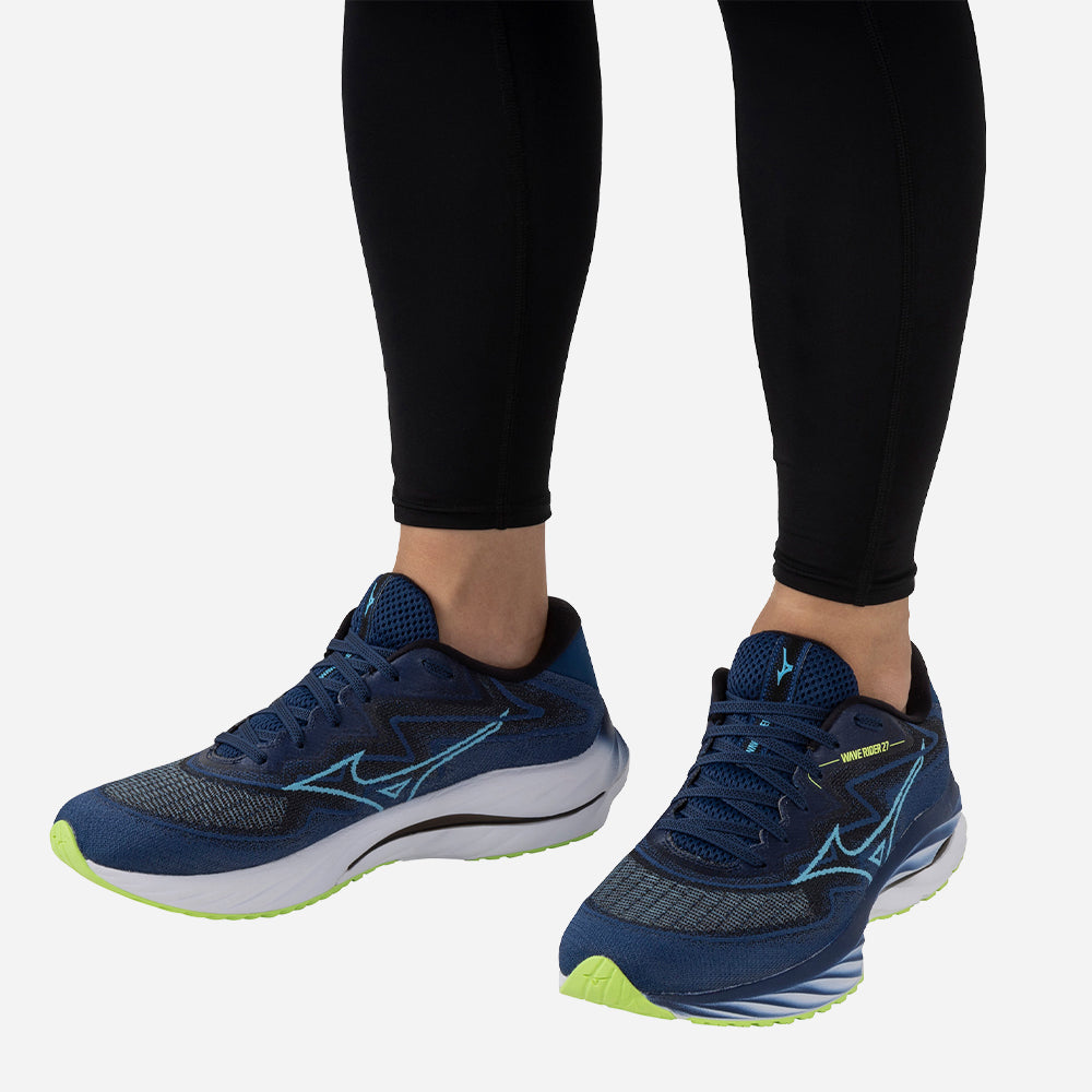 Giày Chạy Bộ Nam Mizuno Wave Rider 27 Ssw 2E - Xanh Navy - Supersports Vietnam