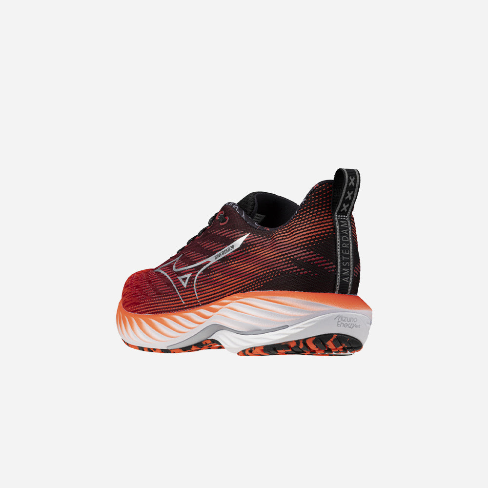 Giày Chạy Bộ Unisex Mizuno Wave Rider 28 Amsterdam - Đỏ - Supersports Vietnam