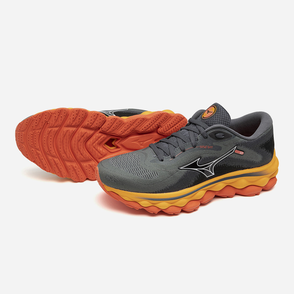 Giày Chạy Bộ Nữ Mizuno Wave Sky 7 - Xám - Supersports Vietnam