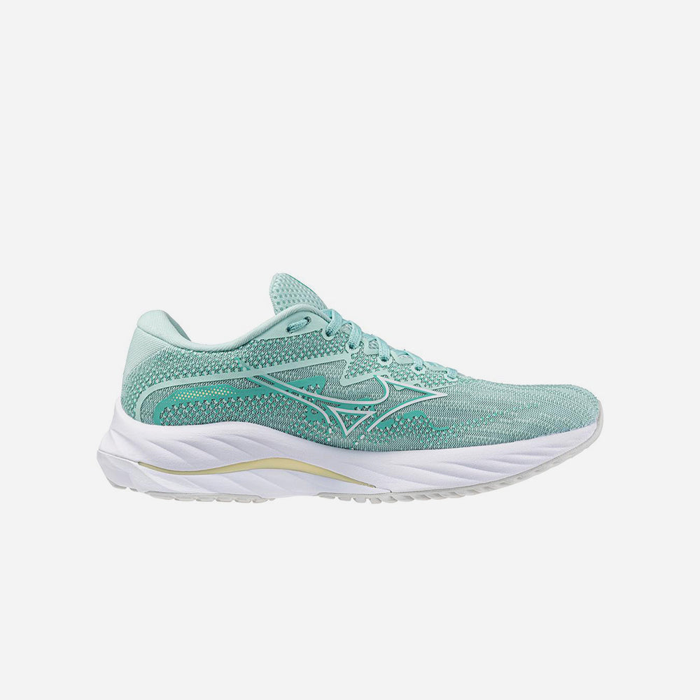 Giày Chạy Bộ Nữ Mizuno Wave Rider 27 D - Xanh Lá - Supersports Vietnam