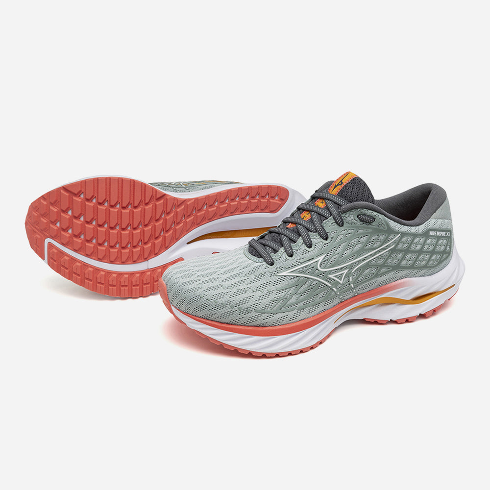 Giày Chạy Bộ Nữ Mizuno Wave Inspire 20 - Xám - Supersports Vietnam