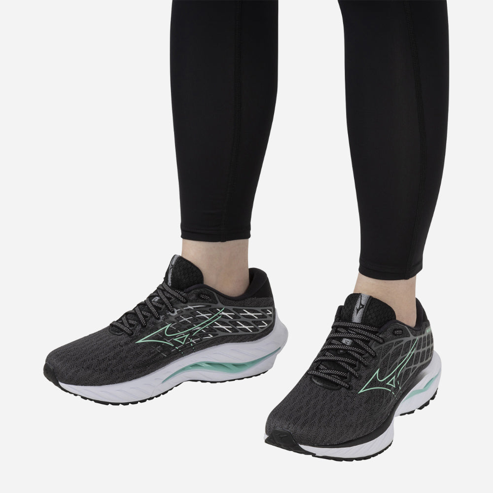 Giày Chạy Bộ Nữ Mizuno Wave Inspire 20 D - Đen - Supersports Vietnam
