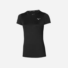 Áo Thun Tay Ngắn Nữ Mizuno Impulse Core - Đen - Supersports Vietnam