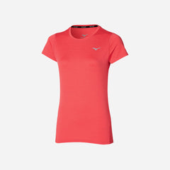 Áo Thun Nữ Mizuno Impulse Core - Đỏ - Supersports Vietnam