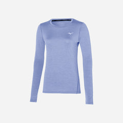 Áo Thun Nữ Mizuno Impulse Core Long Sleeve - Tím - Supersports Vietnam
