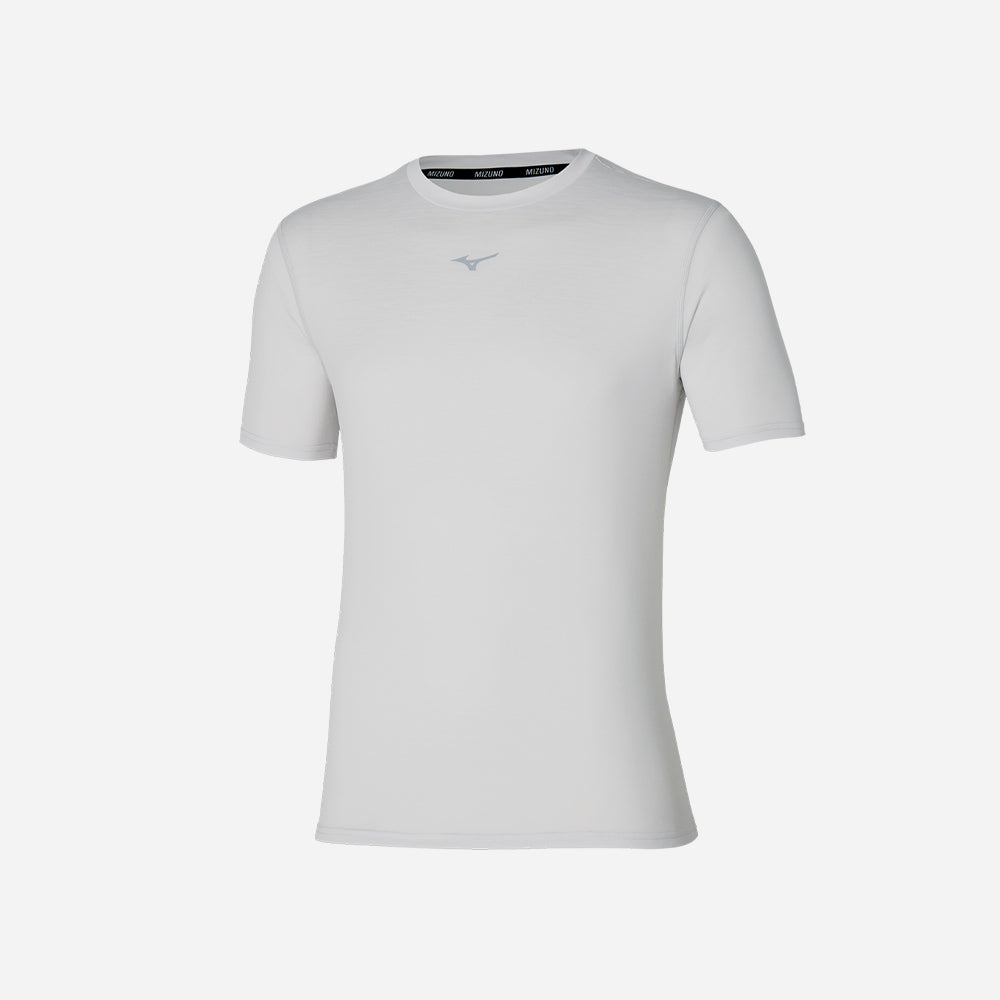 Áo Thun Tay Ngắn Nam Mizuno Core - Xám - Supersports Vietnam