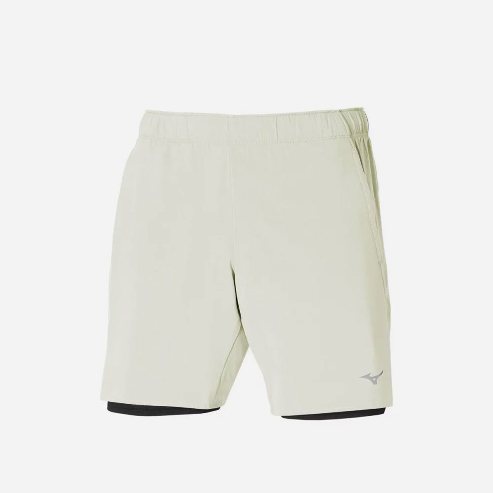 Quần Ngắn Nam Mizuno Core 7.5 2In1 - Be - Supersports Vietnam