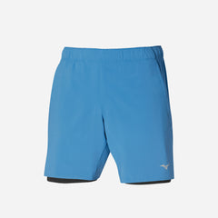 Quần Ngắn Nam Mizuno Core 7.5 2In1 - Xanh Dương - Supersports Vietnam