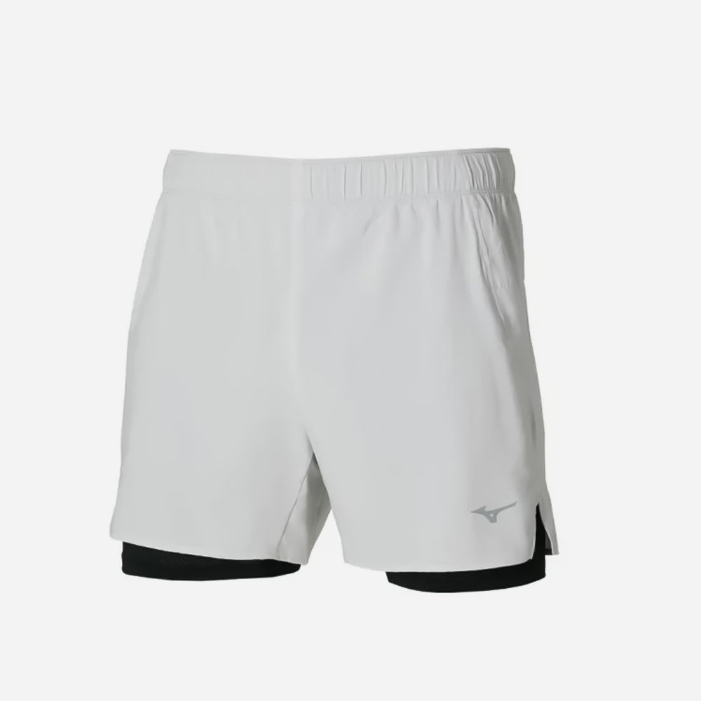 Quần Ngắn Nam Mizuno Core 5.5 2In1 - Trắng - Supersports Vietnam