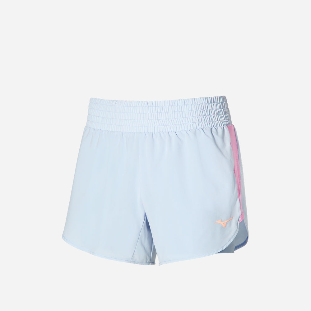 Quần Ngắn Thể Thao Nữ Mizuno 2In1 4.5 - Xanh Dương - Supersports Vietnam