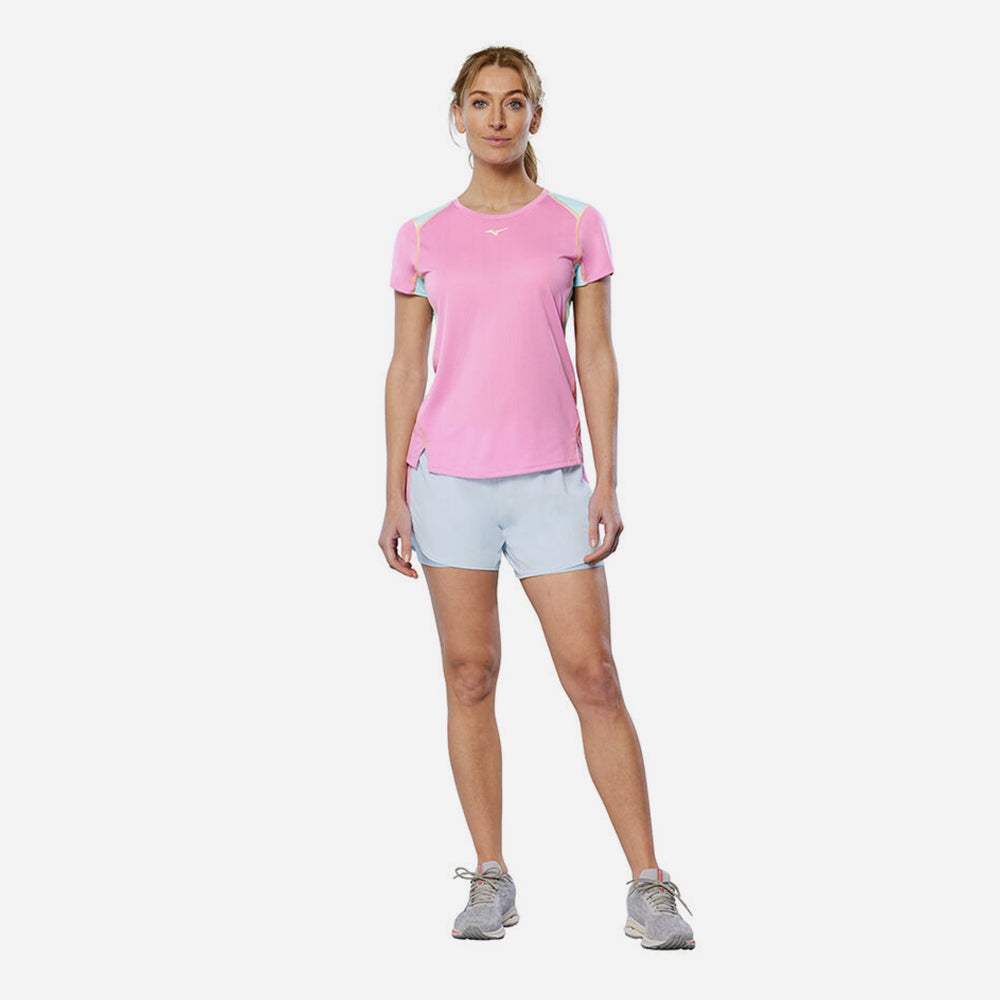 Quần Ngắn Thể Thao Nữ Mizuno 2In1 4.5 - Xanh Dương - Supersports Vietnam