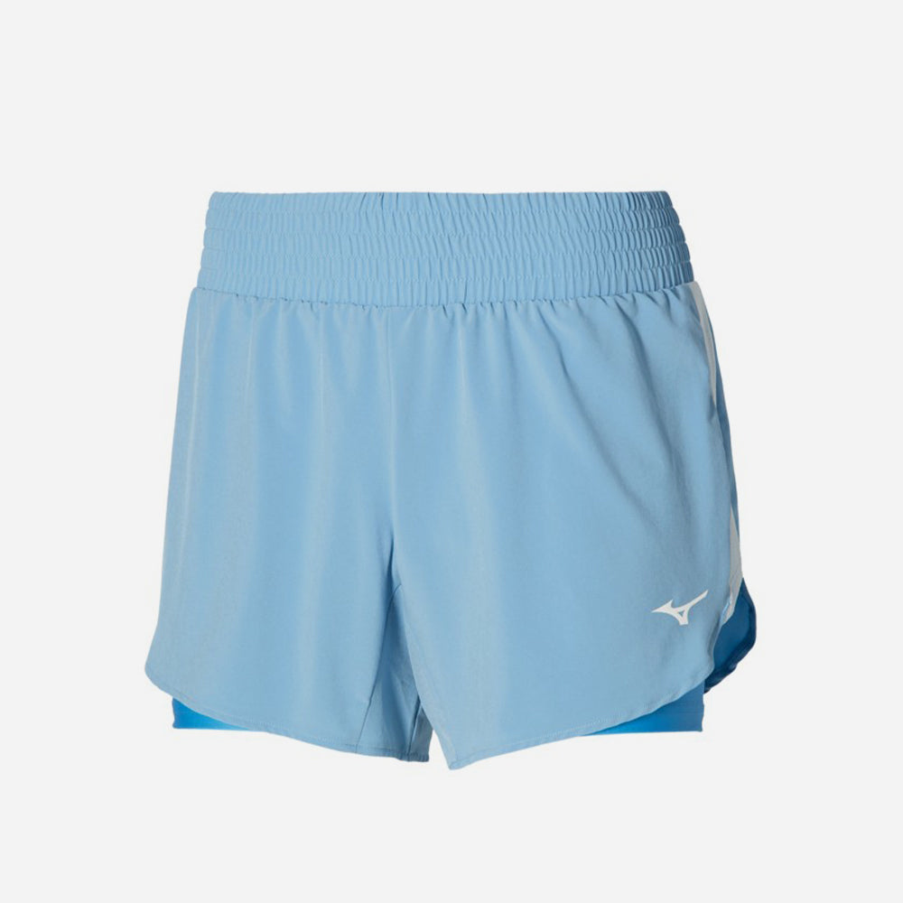 Quần Ngắn Nữ Mizuno 2In1 4.5 - Xanh Dương - Supersports Vietnam