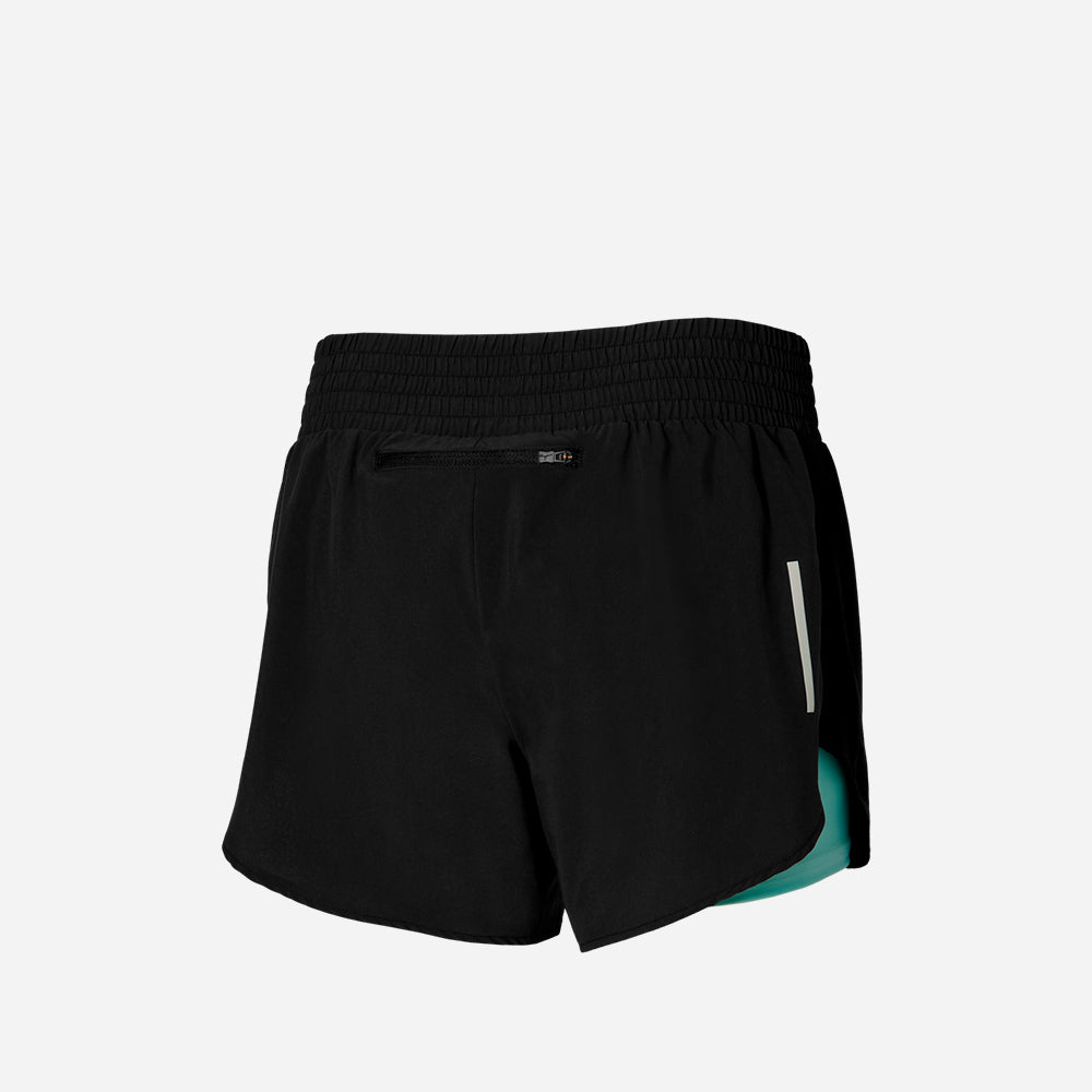 Quần Ngắn Thể Thao Nữ Mizuno 2In1 4.5 - Đen - Supersports Vietnam