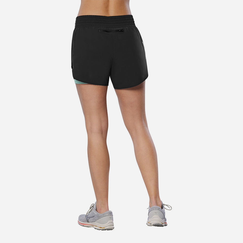 Quần Ngắn Thể Thao Nữ Mizuno 2In1 4.5 - Đen - Supersports Vietnam