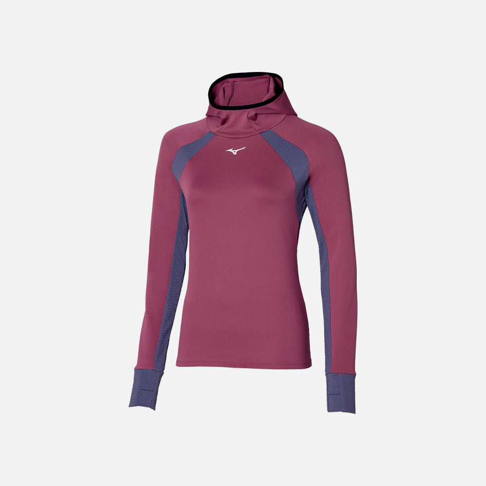 Áo Thun Dài Tay Nữ Mizuno Warmalite Hooded - Tím - Supersports Vietnam