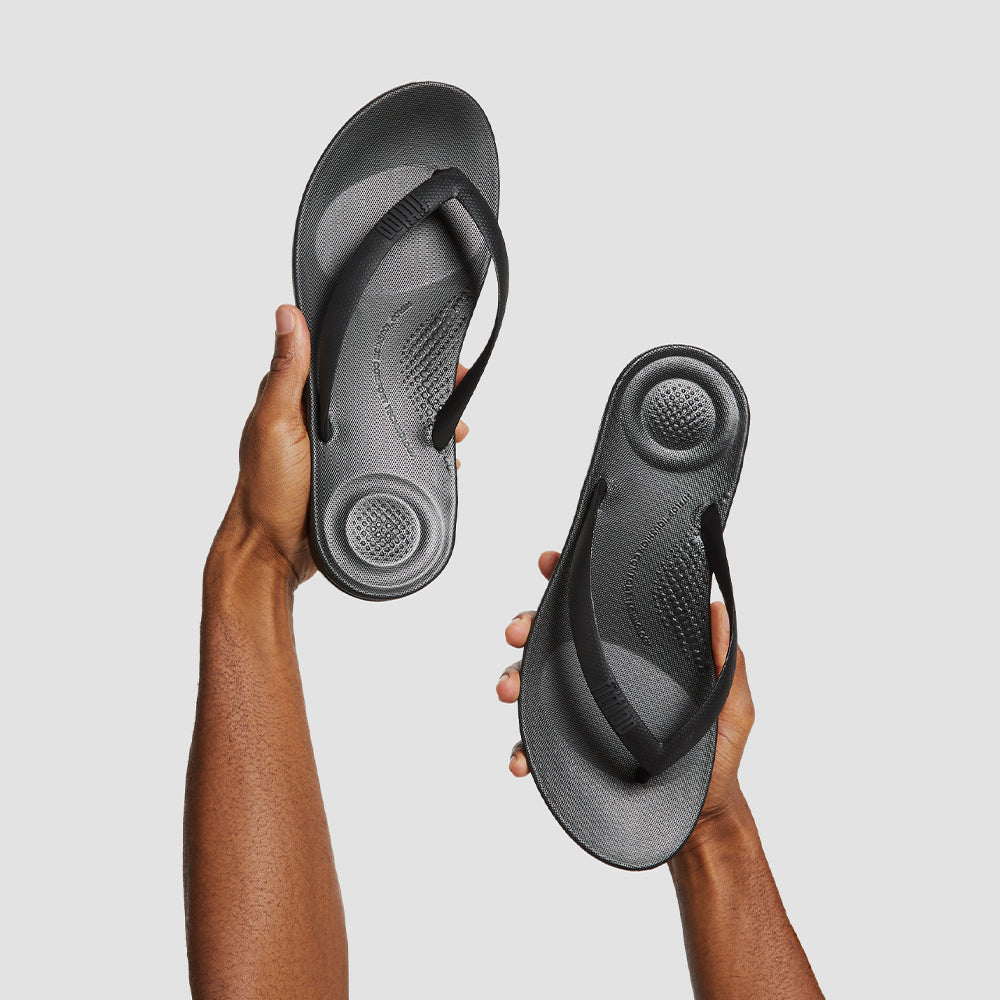 Dép Xỏ Ngón Nam Fitflop Iqushion Ergonomic - Đen - Supersports Vietnam