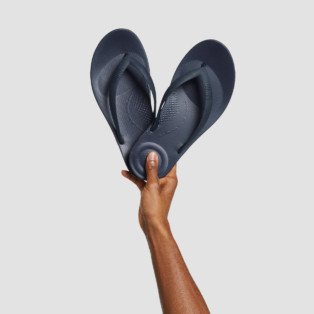 Dép Xỏ Ngón Nam Fitflop Iqushion Ergonomic - Xanh Navy - Supersports Vietnam