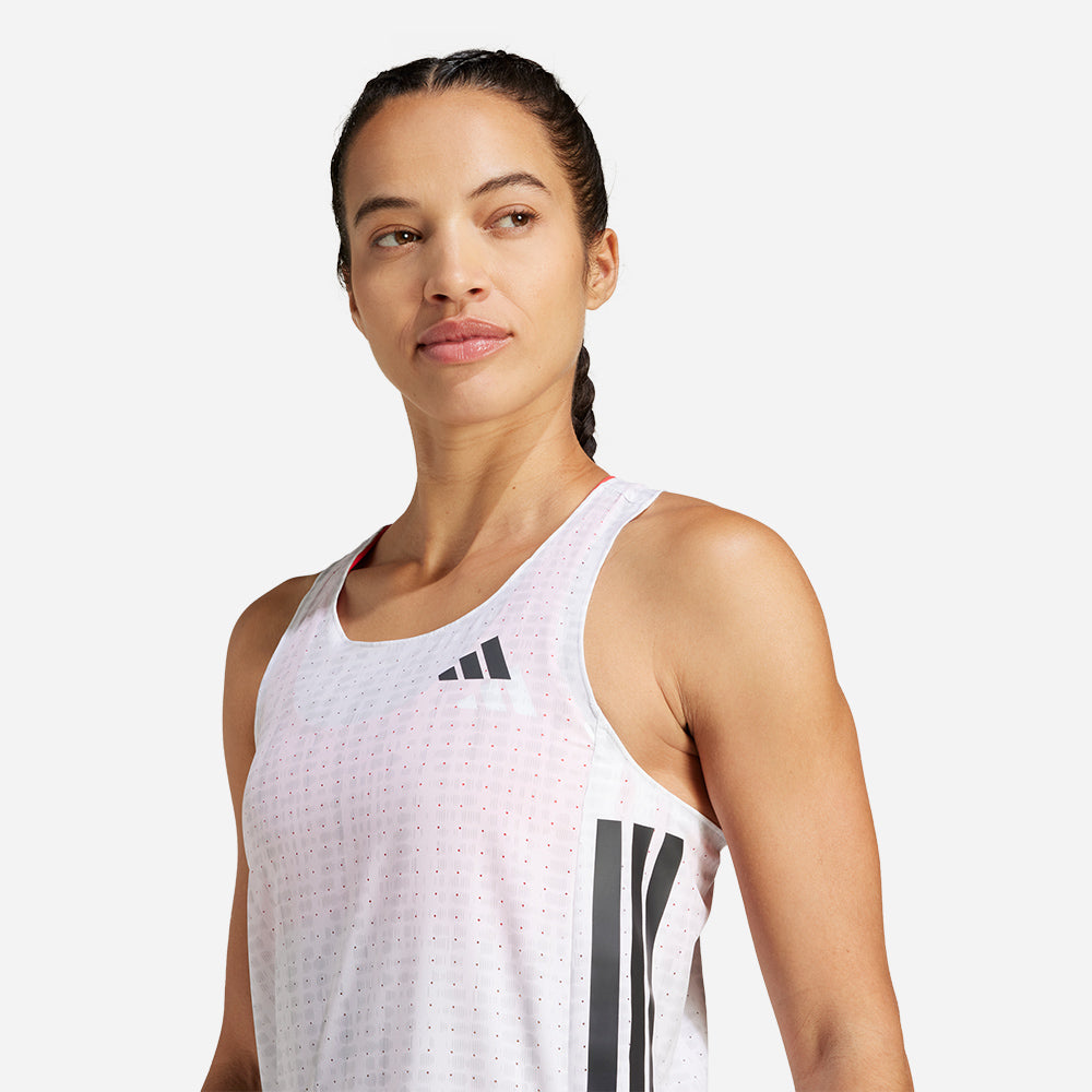 Áo Ba Lỗ Nữ Adidas Adizero - Trắng - Supersports Vietnam