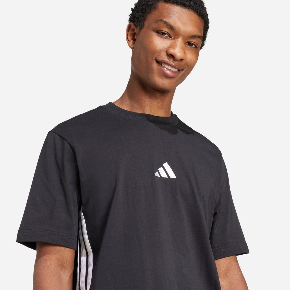 Áo Thun Nam Adidas Essentials 3-Stripes - Đen - Supersports Vietnam