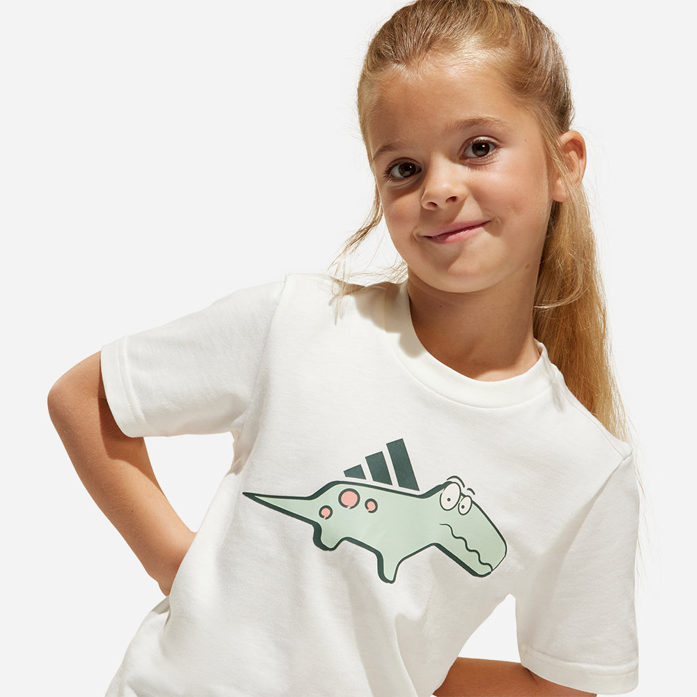 Áo Thun Trẻ Em Adidas Ladiraptor - Trắng - Supersports Vietnam