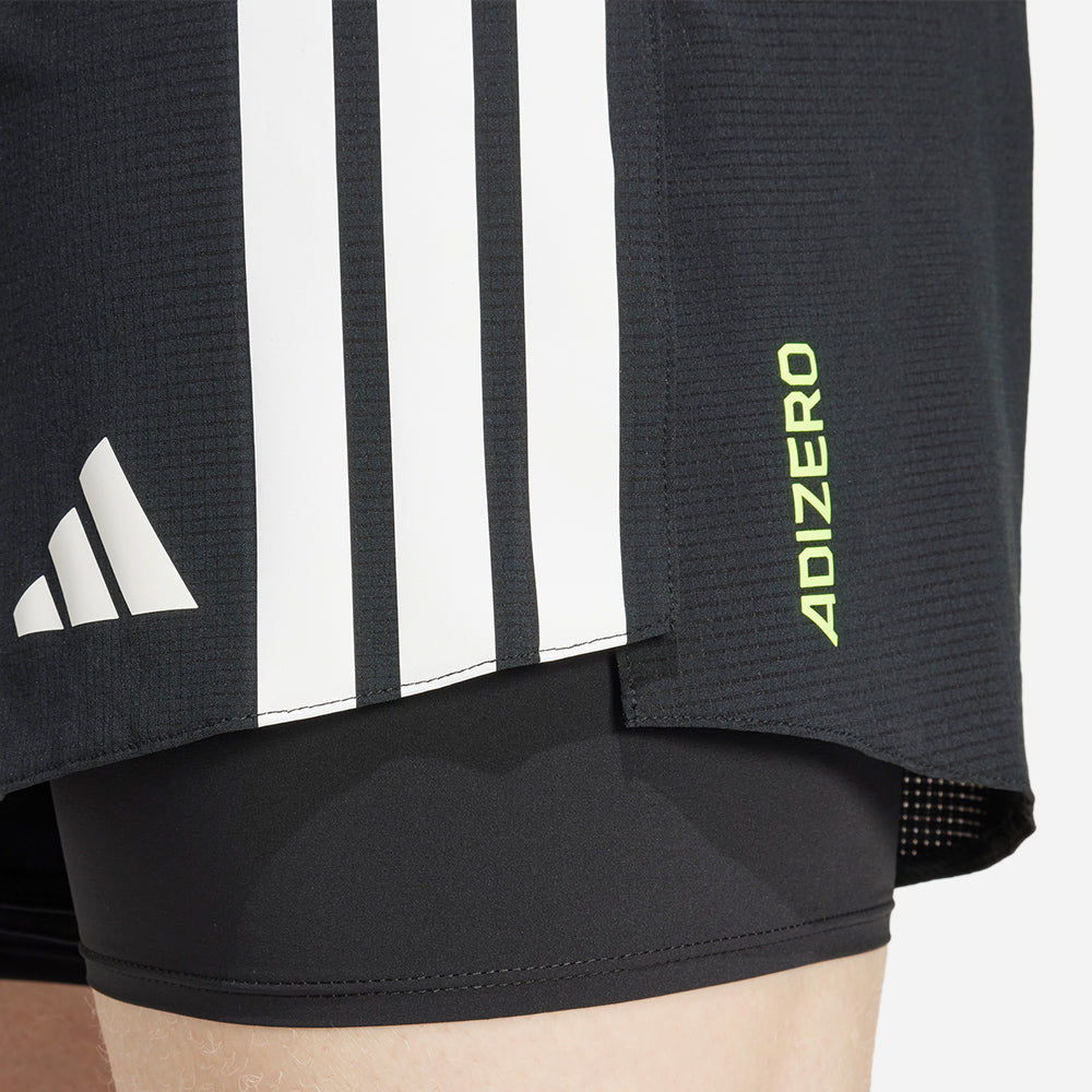 Quần Ngắn Nam Adidas Adizero 2In1 - Đen - Supersports Vietnam
