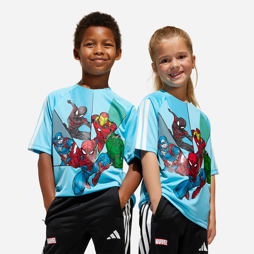 Áo Thun Trẻ Em Adidas Lmarvel Sm - Xanh Dương - Supersports Vietnam